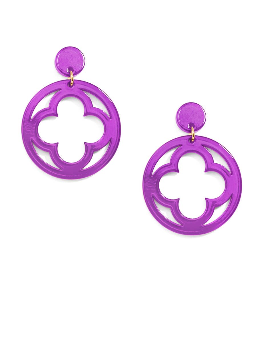 Zenzii Open Clover Drop Earring