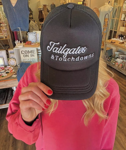 Black Tailgates & Touchdowns Trucker Hat