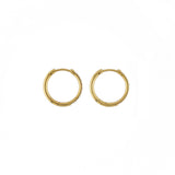 Waterproof Gold 18mm Diamond Hoops