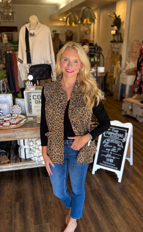 Leopard Utility Vest