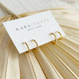 Kara Tozer Marquise Hoop Stacking Set
