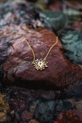 Flower Necklace- Gold