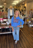 OKC Faux Glitter Sweatshirt)
