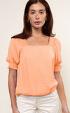 Smocked Sleeve Blouse