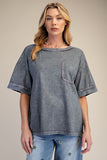 Mineral Washed Boxy Tee
