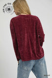 Chenille Crew Neck Long Sleeve