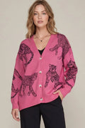 Cheetah Motif Cardigan