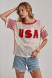 Sheer Lace USA Top