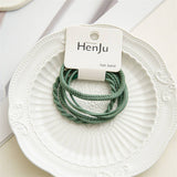 4PCS Braided Elastic Hair Ties Set