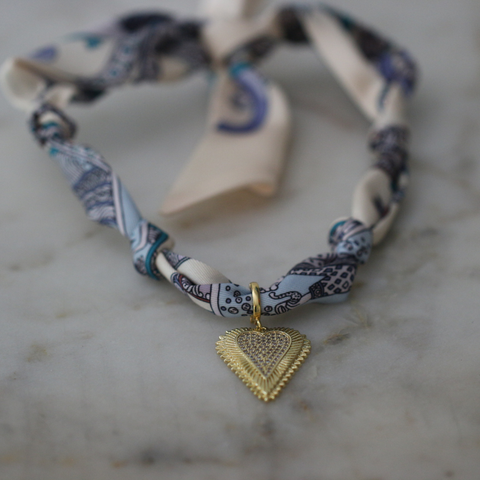 Prairie Sky Scarf Necklace