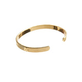 24K Gold Hammered Bangle