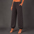 Dk. Gray & Black Polka Dot Sweatpants