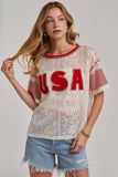 Sheer Lace USA Top
