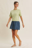 YEAR-ROUND ESSENTIAL SOFT SWEATER TOP WITH RAGLAN SLEEVES