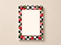 Cherry Checkered Memo Pad | Cute Fruit Stationery