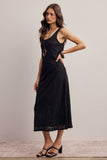 Floral Lace Midi Slip Dress