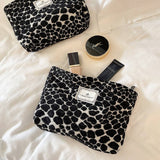 Leopard Print Makeup Bag Travel Toiletry Pouch