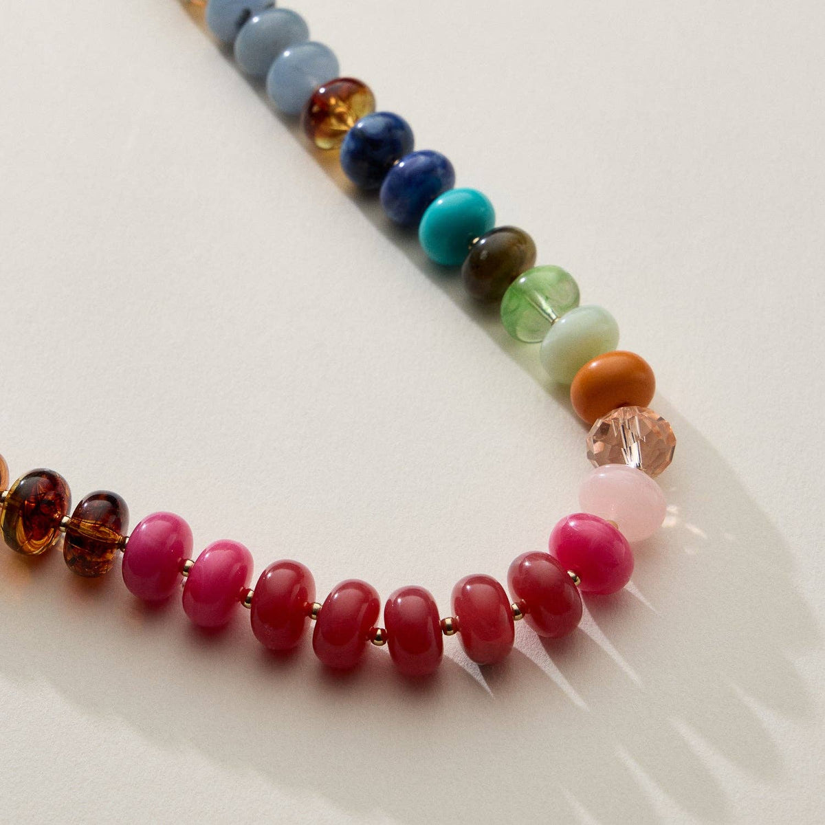 Mixed Bead Short Necklace | Adjustable Length
