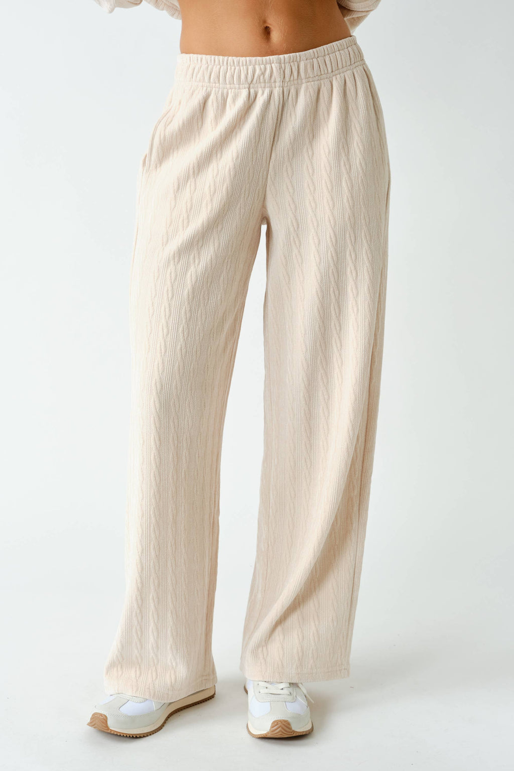 Groove-Track Textured Lounge Pants