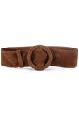 LASCANA Women's Wide Suede Waist Belt