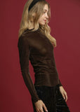 Velvet Fitted Long Sleeve