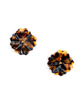 Tortoise Layered Flower Earring