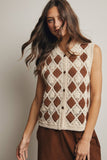 Crochet Diamond Pattern Vest