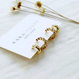 Kara Tozer Diamond Dainty Hoop Stacking Set