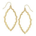 Susan Shaw Gold Cut Out Earrings