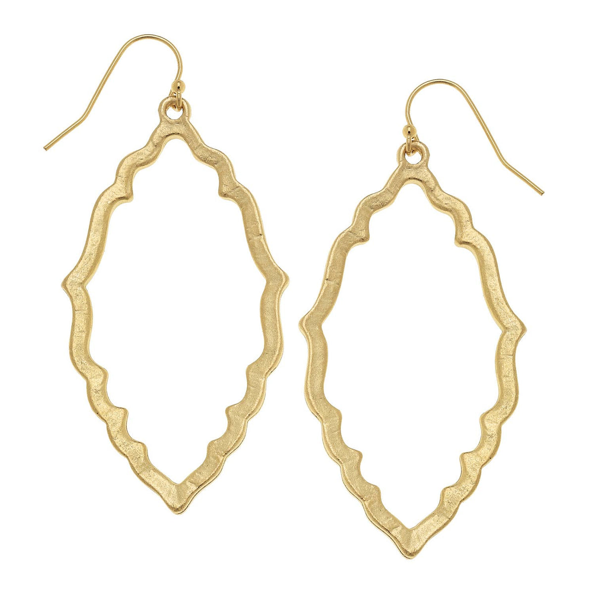 Susan Shaw Gold Cut Out Earrings