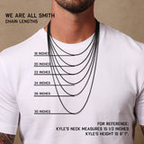 4mm Cuban Chain Necklace for Men