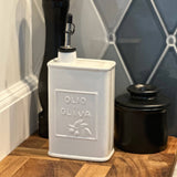 Fox Run White Ceramic Oil Can, 17 oz/500 ML