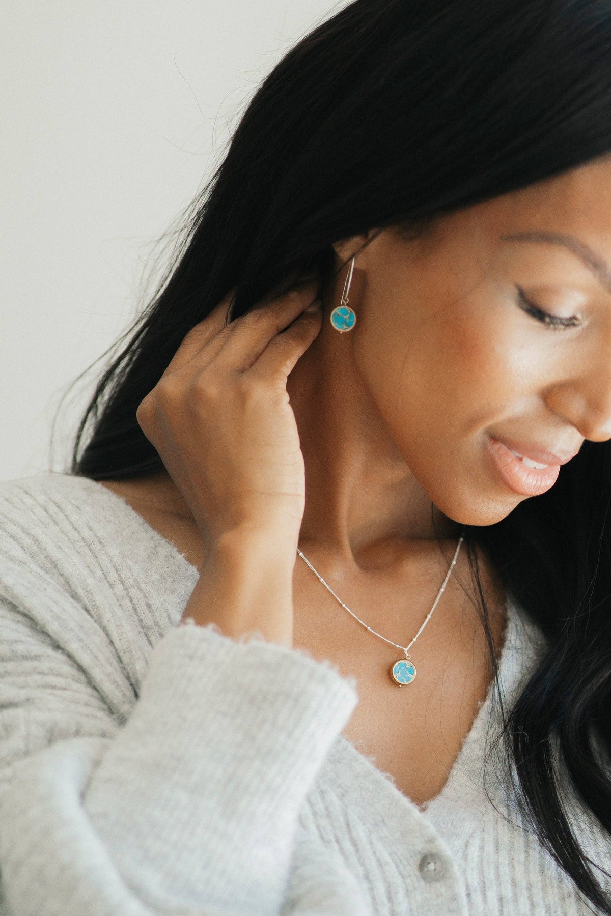 Veda Mosaic Turquoise Necklace