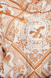 Western Print Pearl Snap