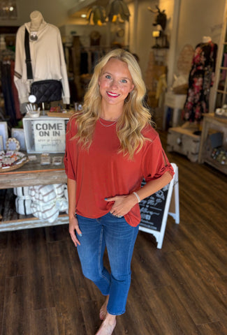 Loose Tee with Accent