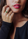 Green Circle Ring