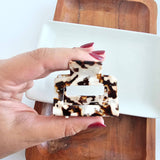 Carly Hair Claw - Cowhide // Clip