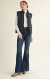 High Neck Puffer Vest