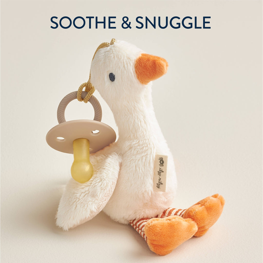 *NEW OPTIONS* Bitzy Pal Natural Rubber Pacifier & Plush
