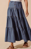 Denim Maxi Skirt