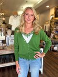 Lace Detail Cardigan Top