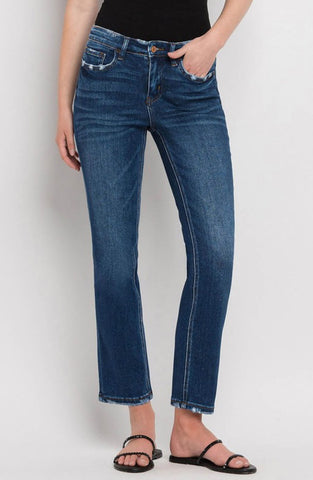 Mid Rise Ankle Straight