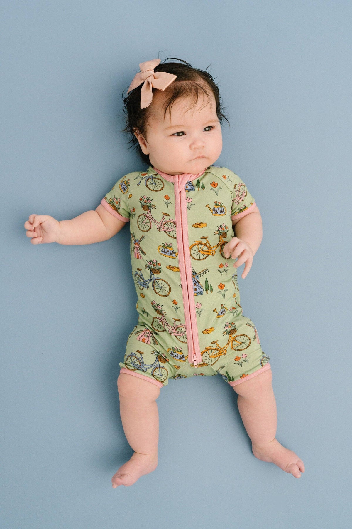 Bikes & Blooms Bamboo Short Romper