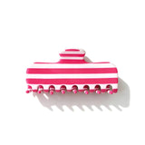 Horizontal Striped Acetate Hair Claw Clips