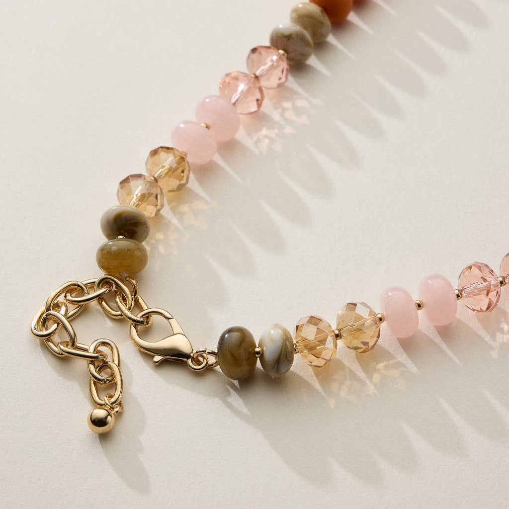 Mixed Bead Short Necklace | Adjustable Length