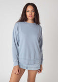 Campus Pullover in Faded Denim