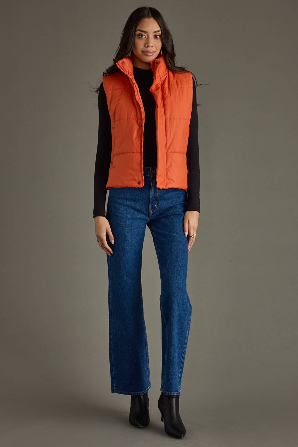 Rust Puffer Vest