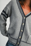 Varsity Stripe Pocket Cardigan