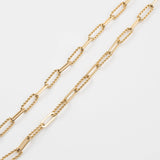 Waterproof Gold Twisted Links Necklace
