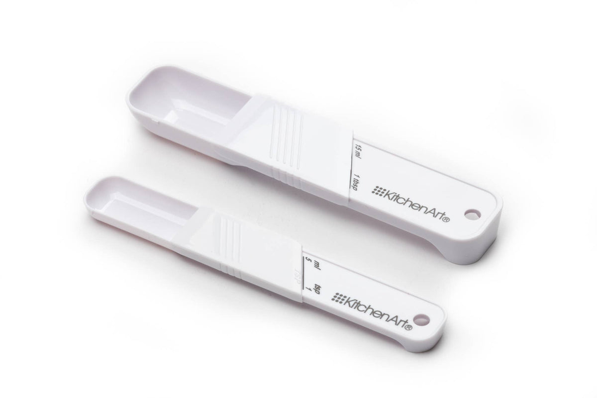 KitchenArt Adjustable Measuring Spoon Set, 2-Pieces